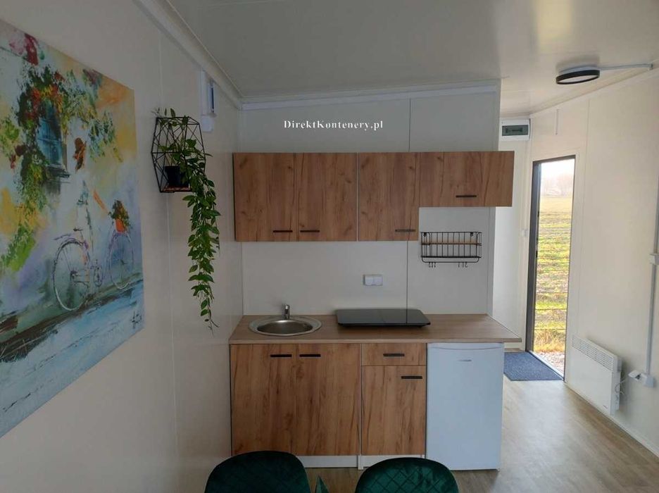 Domek modułowy, całoroczny, letniskowy 35 m2 na zgłoszenie WYPOSAŻONY