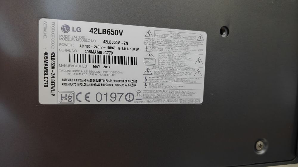 TV  LG 42" como nova