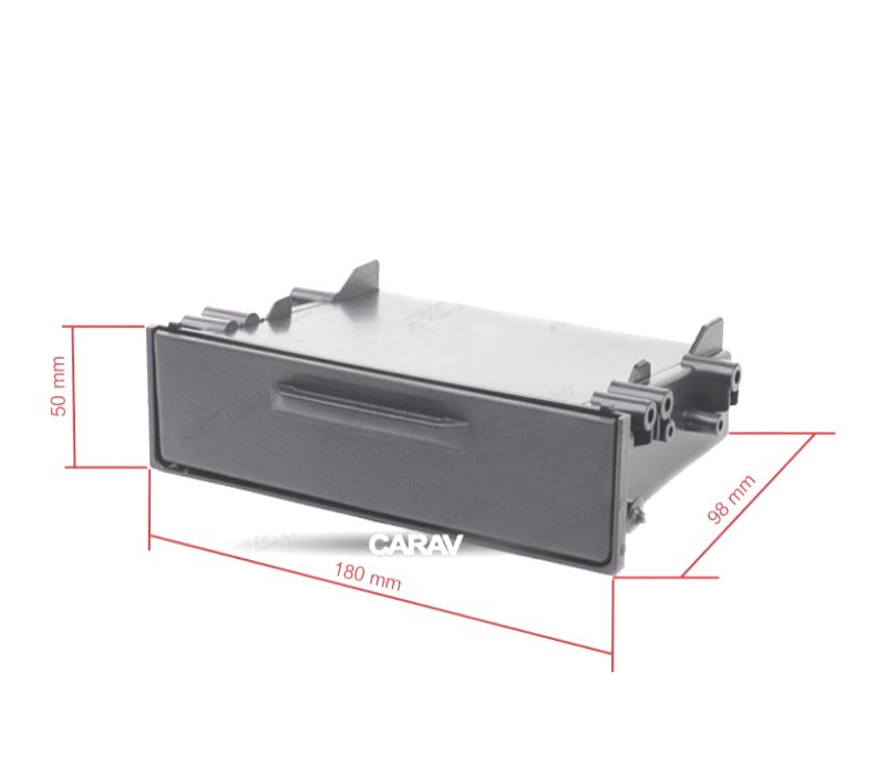 CAIXA ARMAZENAMENTO COM TAMPA PARA RADIO 1-DIN UNIVERSAL POCKET 180*50*98 MM