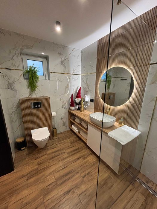 Nowoczesne całoroczne domy 9 osobowe jacuzzi sauna karczma Zwierzyniec