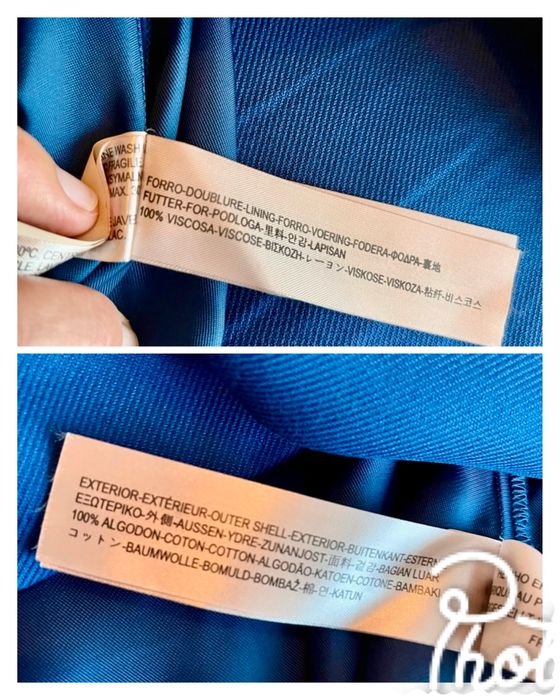 Saia Massimo Dutti azul marinho