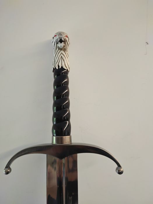 Polerowany stalowy miecz John snow gra o tron game of  thrones 108 cm nowy