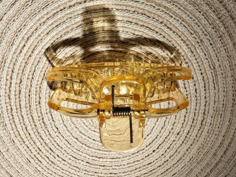 Klamra do włosów przezroczysty pomarańcz