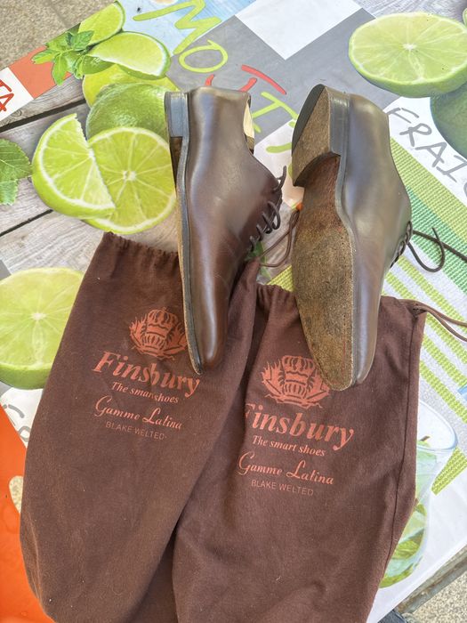 Sapatos Finsbury Gamme Latina – Blake Welted – Pele – Excelente Estado
