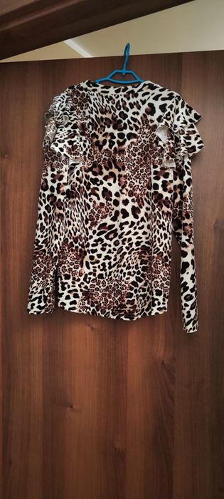 Bluzeczka welurowa panterka