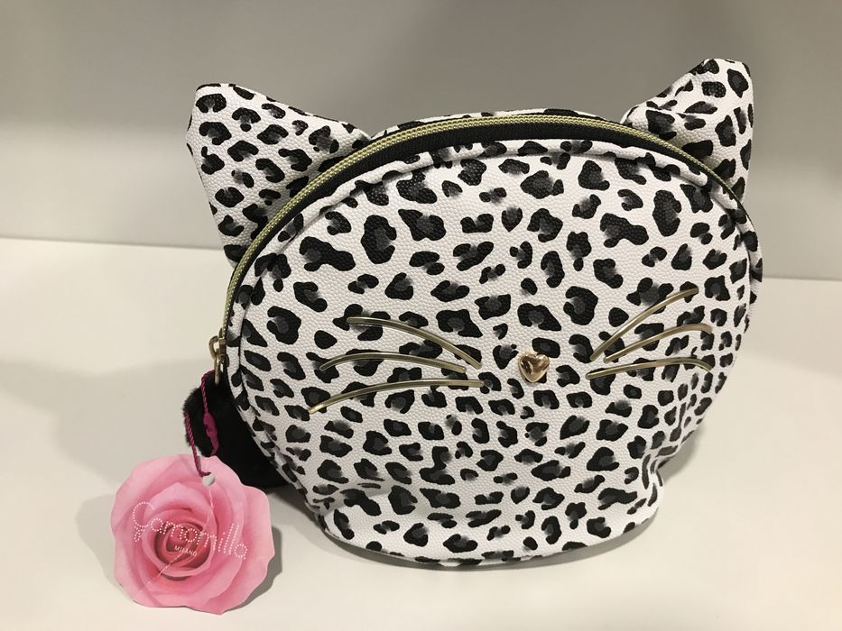 Bolsa necessaire em forma de gato