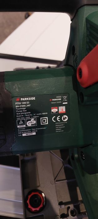 Погружна пила, циркулярна пила Parkside