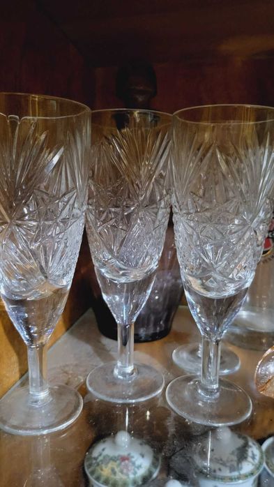 хрустальные и стеклянные бокалы - наборы неполные