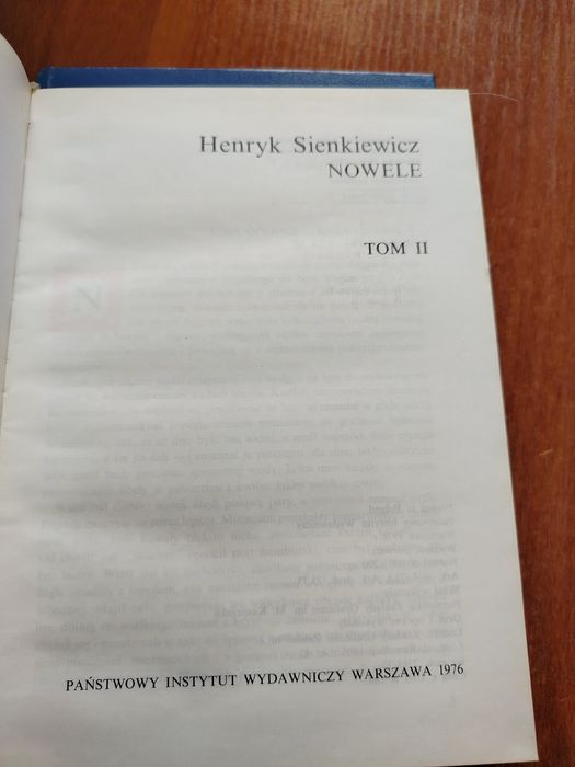 Pisma wybrane "Nowela"  Tom 1, 2, 3   Henryk Sienkiewicz