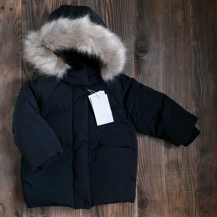Нова зимова куртка пуховик Zara на 1.5-2-3 роки 92 98. Курточка зара зима пух чорна