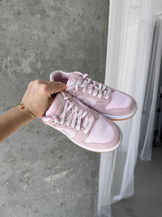 Женские кроссовки Nike Dunk Low Teddy Bear Pink 36-41 Хит! Наложка!