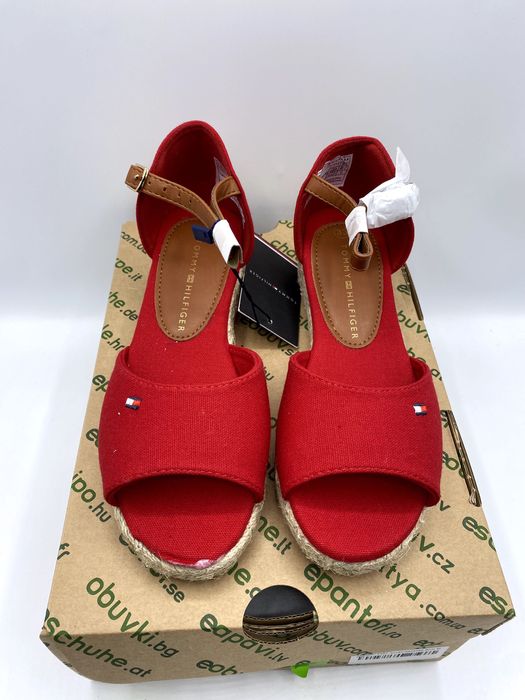 Tommy Hilfiger Espadryle na koturnie Rope Wedge Sandal rozmiar 33