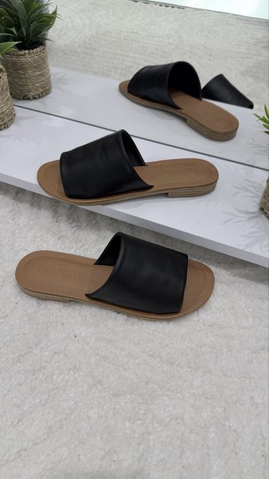 Шкіряні шльопанці сланці Steve Madden