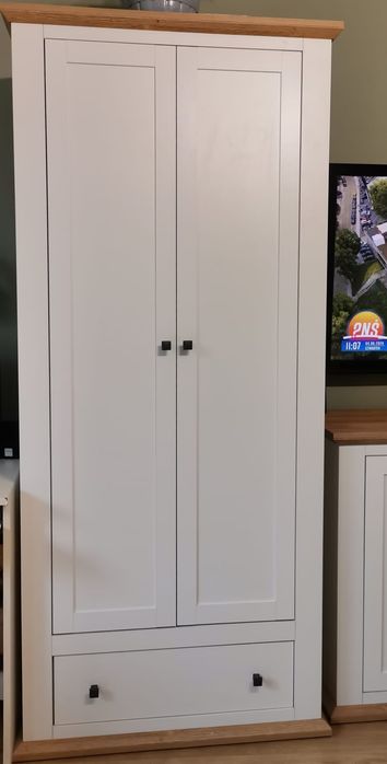 Biała szafa szerokość 90 cm