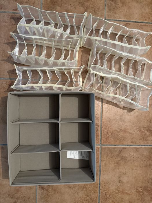 Organizadores de roupa interior e sapatos