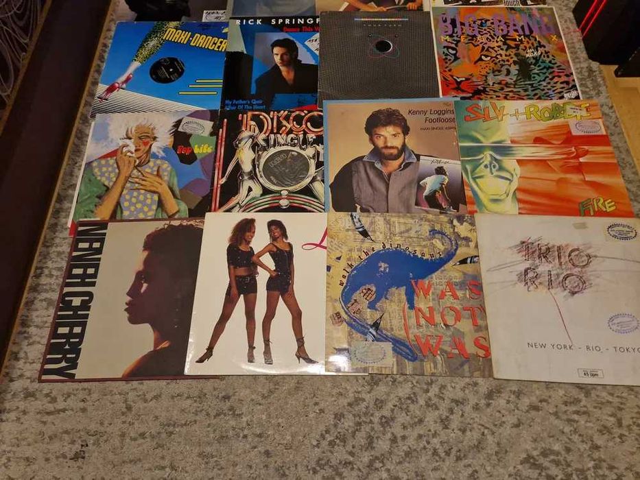 Płyty winylowe maxi single zestaw