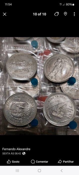Moedas VÁRIAS 100/200 escudos
