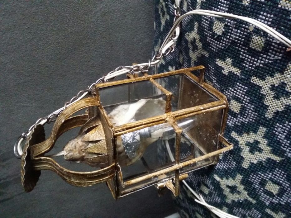 Candeeiro com búzio/candeeiro teto
