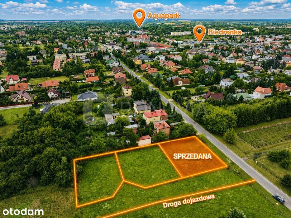 Działka 793 m², media, obrzeża Chełma