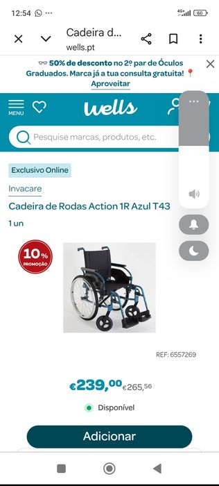 Cadeira de rodas INVACARE Action