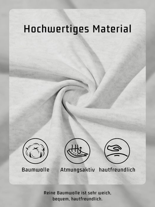 Koszulka męska Henley KEFITEVD, bawełna, biała, rozmiar L