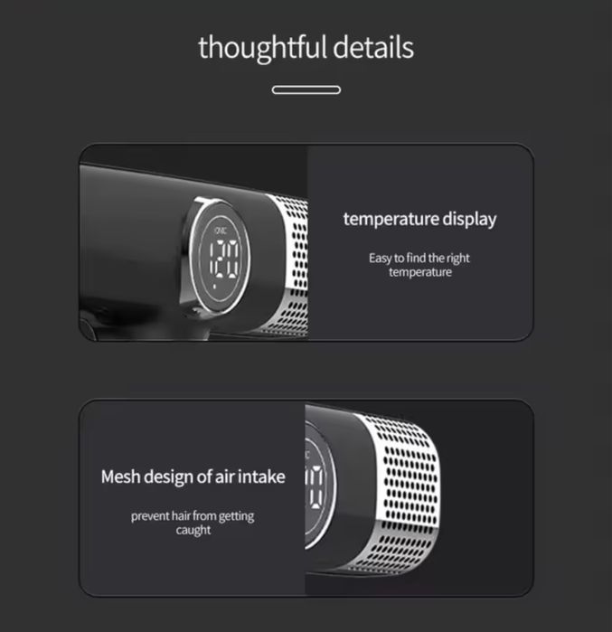 Фен з термоконтролем, стайлер, накрутка, краще ніж dyson