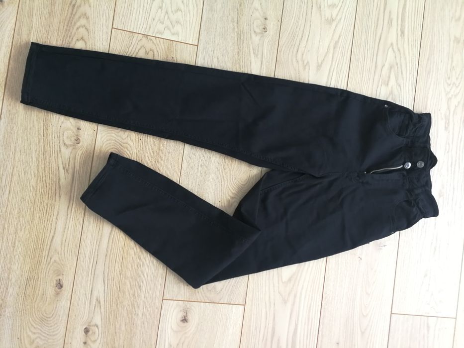 Spodnie damskie czarne Paper Bag XS / S