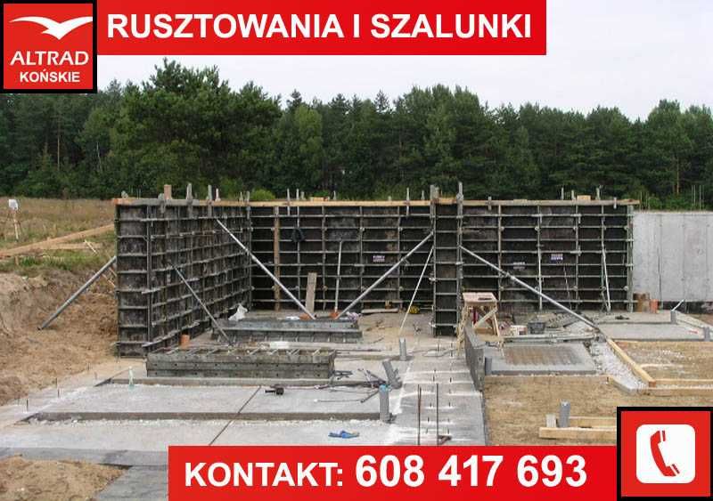 Wynajem Szalunków Ściennych, Płyty szalunkowe, Ogrodzenia z betonu