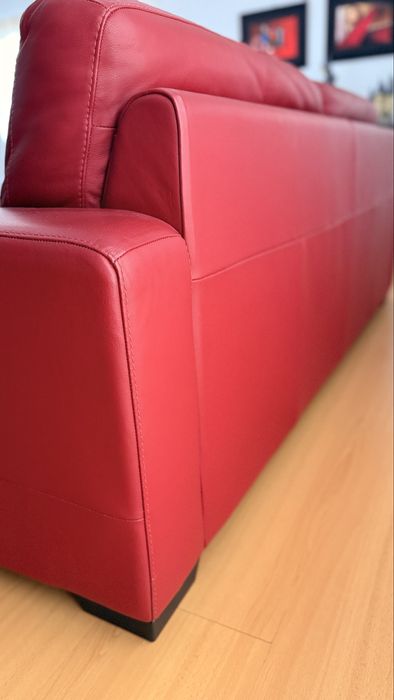 Conjunto de 2 sofás de pele Chateaux D’ax