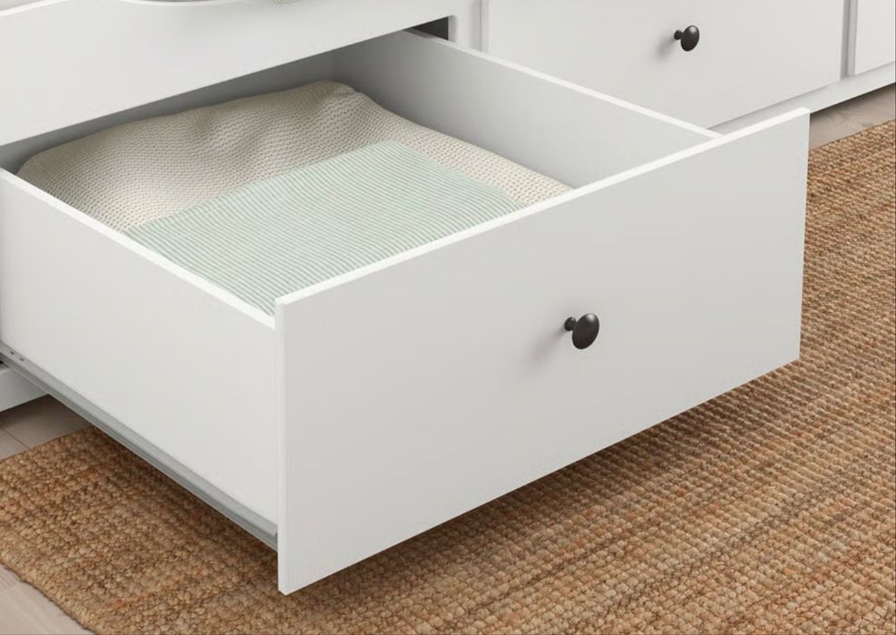 2 Camas HEMNES individal/dupla c/3 gavetas , 80x200 cm