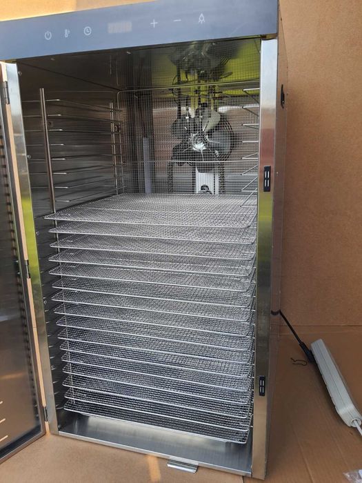 Дегідратор Сушарка для фруктів м"яса 24 секції 3 вентилятори 2 кВт