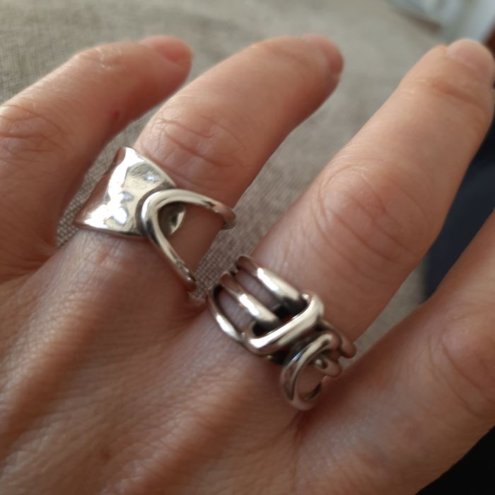 Anéis e pulseira prata S925 NOVOS