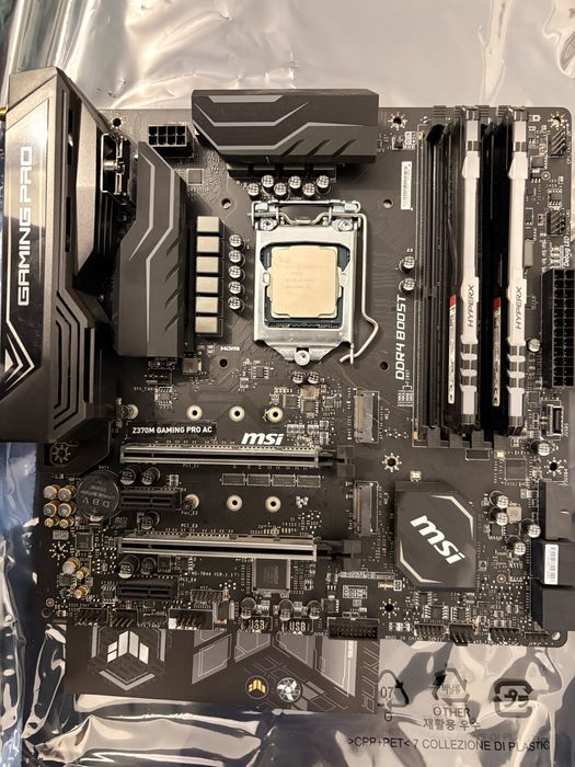 Motherboard MSI Z370M Gaming Pro AC + Intel Core i7+rams