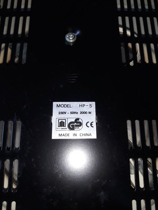 Placa de cozinha portátil elétrica