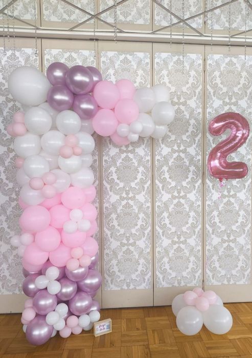 Dekoracje balonowe, ścianki, płótno, balony,