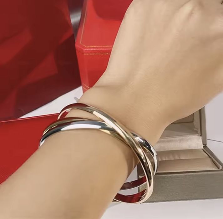 Bransoletka cartier trzy kolory r 17