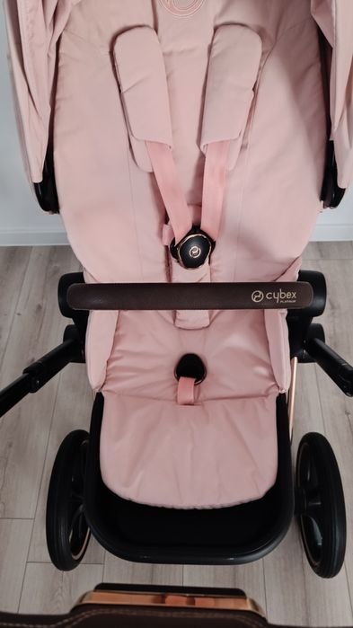 Cybex priam 4.0 wózek dla dziewczynki 4w1 peach pink
