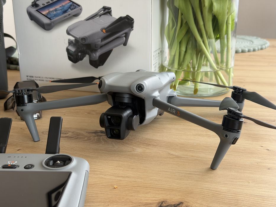 Dron DJI air 3 - FMC - Filry ND - Jak nowy! Zestaw kompletny