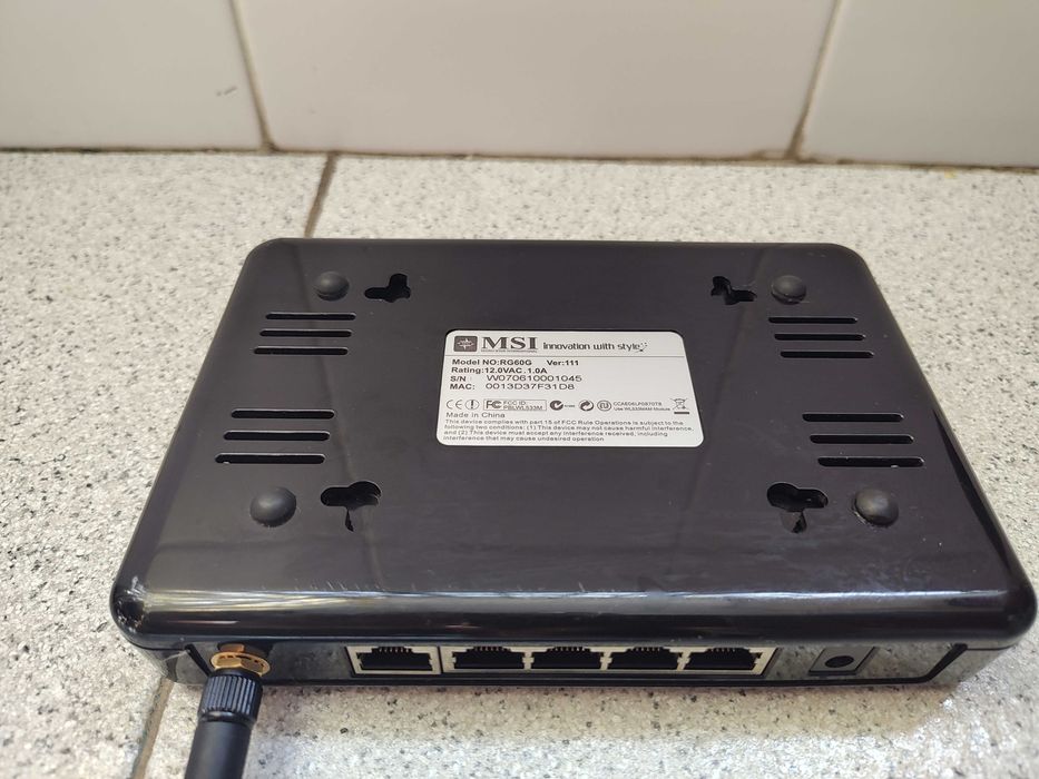 Router Wi-Fi MSI RG60G