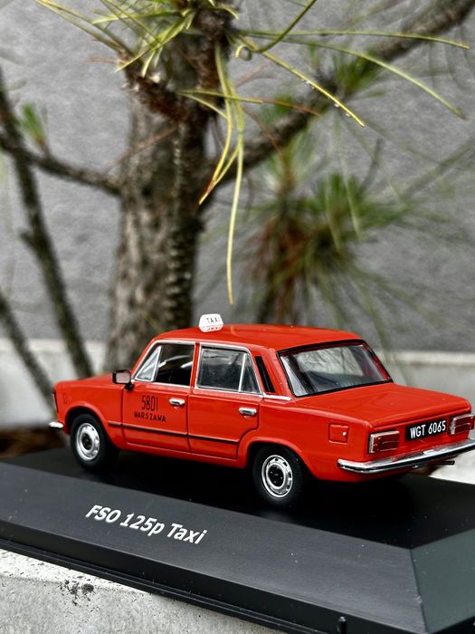 FSO Fiat 125P TAXI-auta PRL,legendy FSO,premium,autka,model