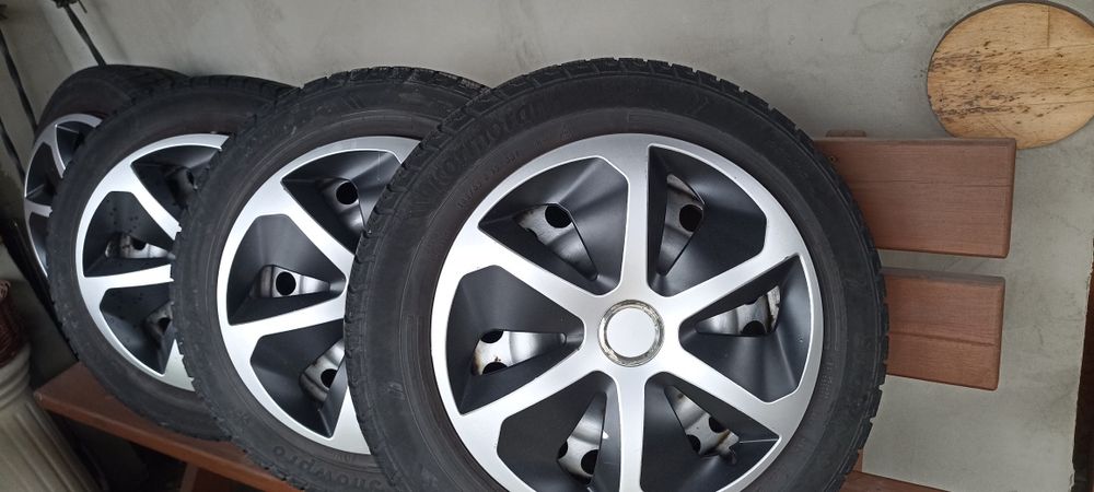 Komplet 5 kół stal-zima