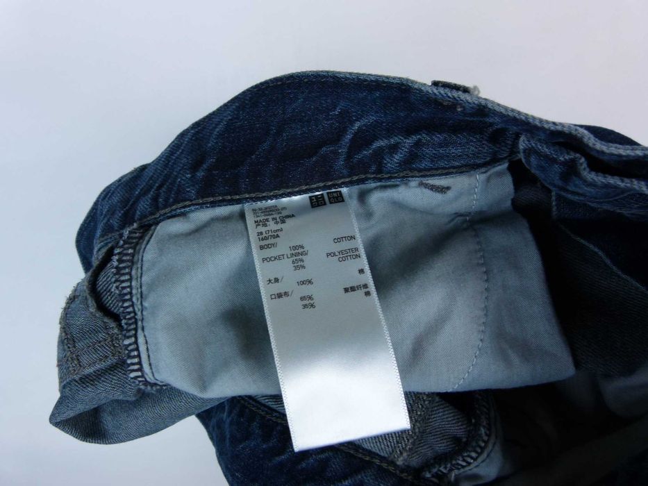 Uniqlo straight jeans spodnie dżins W28 / XS