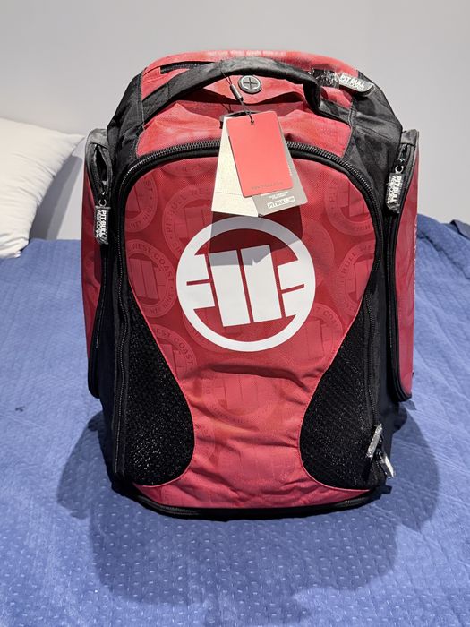 Plecak treningowy Duży Pitbull West Coast Convertible backpack logo 2 red