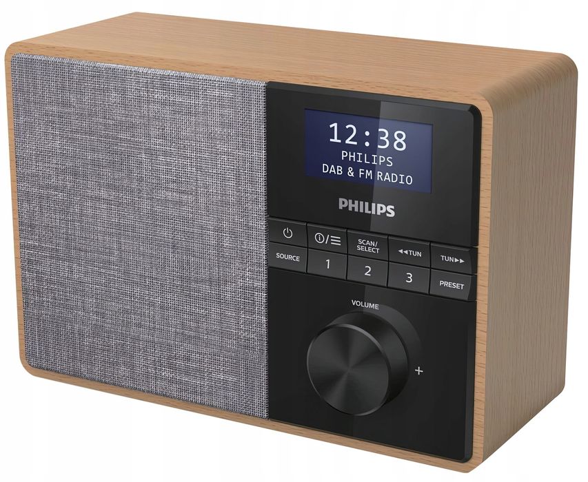 outlet radio sieciowo-przenośne philips tar5505/10 dab+ fm w stylu retro