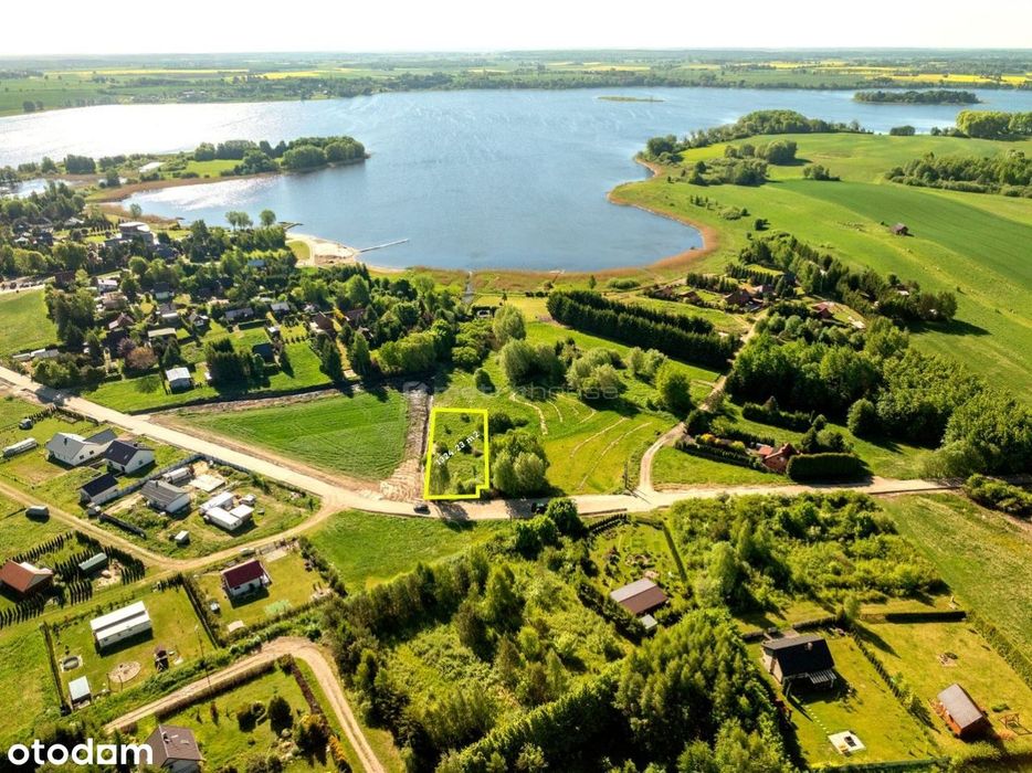 Działka nad pięknym jeziorem Dzierzgoń