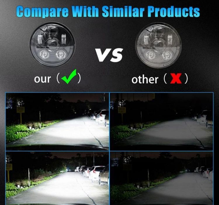 Фара для мотоцикла.