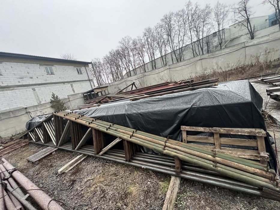 фермы металлические 12,50М Двухскатный