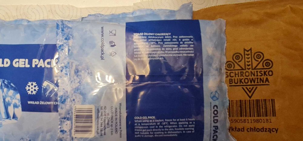 Wkłady chłodzące COLD GEL PACK waeco mobicool camry curver