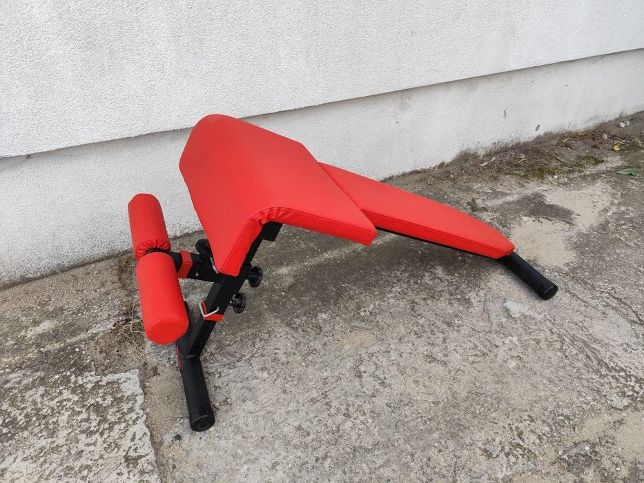 Ławka skośna do brzuszków rzymska siłownia mocna stabilna