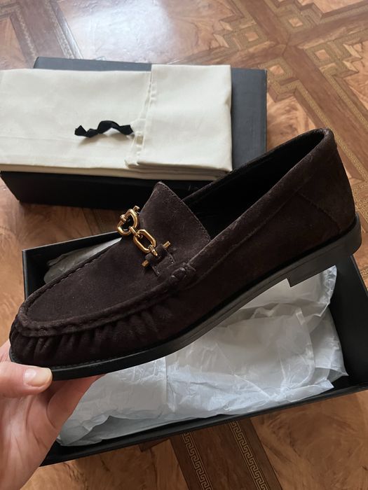 Продаю туфлі лофери Massimo dutti 38 шкіра замша